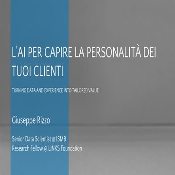 AI For Profiling Your Customers