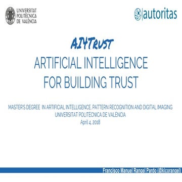 AL4Trust - Artificial Intelligence for Building Trust 2019