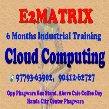 cloud  computing training in Bathinda 