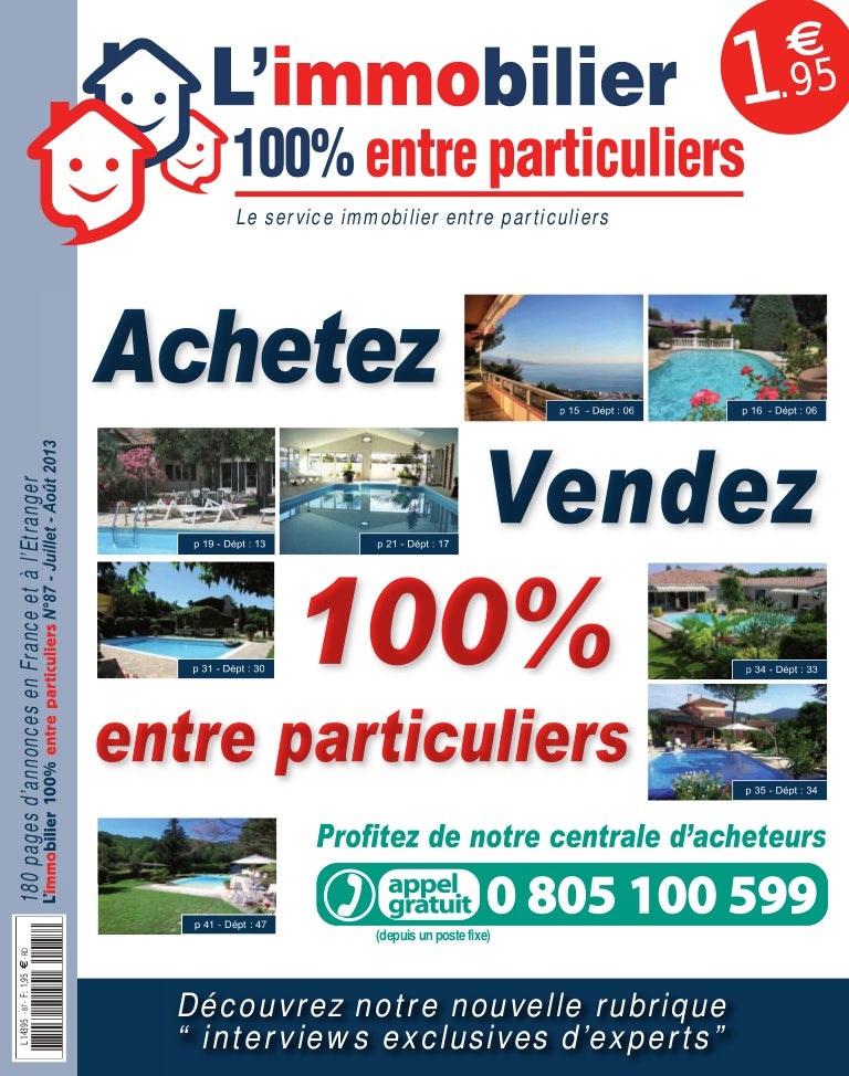 L Immobilier 100 Entre Particuliers Journal Juillet Aout