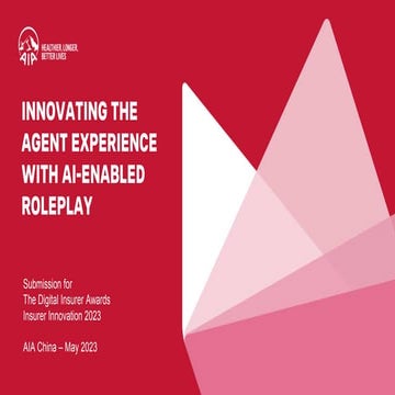 AIA – Insurer Innovation Award 2023 