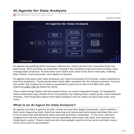 AI Agents for Data Analysis.pdf overview