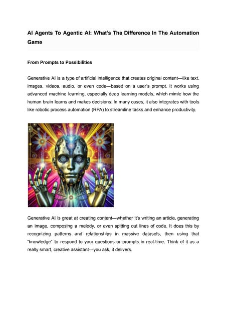 AI Agents To Agentic AI_ What’s The Difference In The Automation Game.pdf