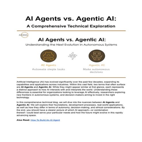 AI Agents vs. Agentic AI_ A Comprehensive Technical Exploration .pdf