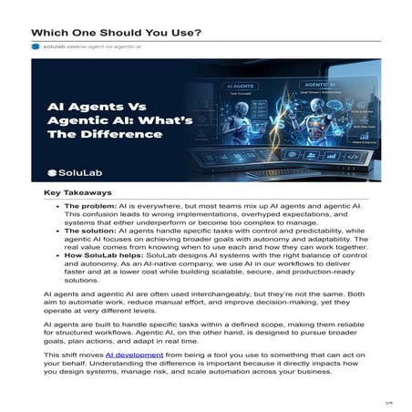 Understanding AI Agents vs Agentic AI: Choosing the Right Automation ...