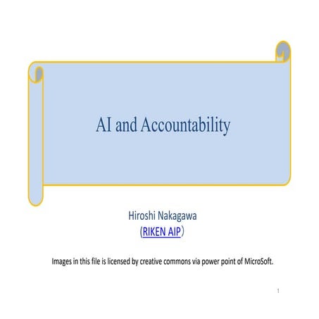 AI and Accountability