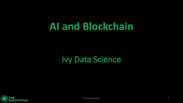 AI and Blockchain 2017