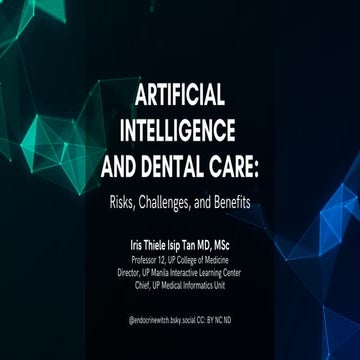 Artificial Intelligence & Dental Care: Risks, Challenges, and Benefits