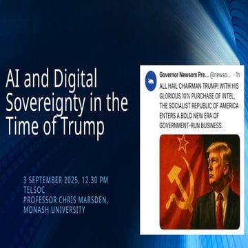 AI and Digital Sovereignty in the Time of Trump