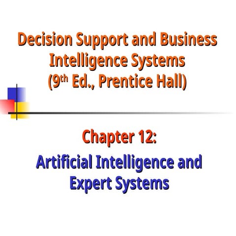 Expert System Lecture Notes Chapter 1,2,3,4,5 - Dr.J.VijiPriya | PDF