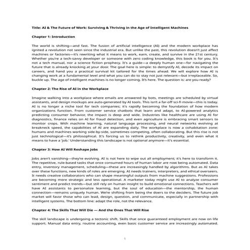 Will AI Take Your Job ? Short Description