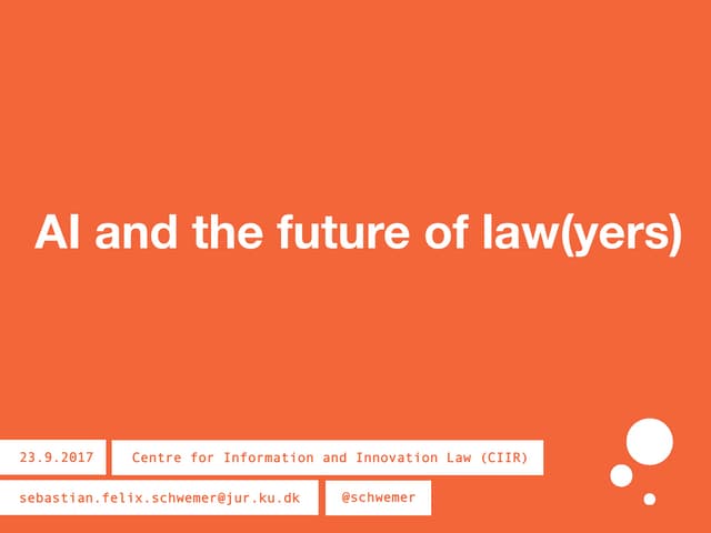 AI and law(yers) [Danish]