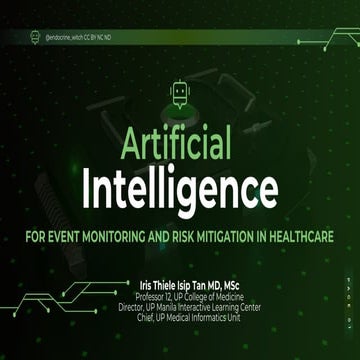 AI for Event Monitoring and Risk Mitigation