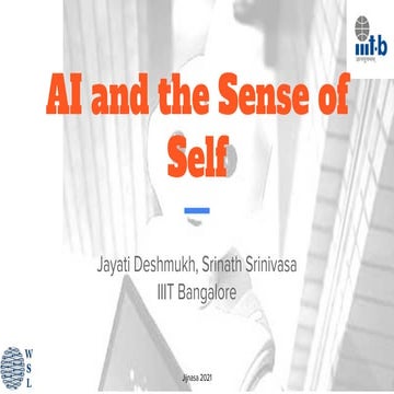AI and the sense of self