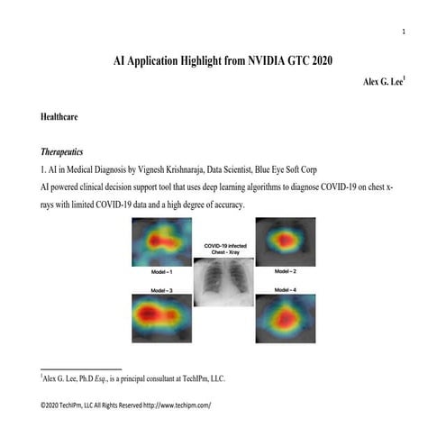 AI Application Highlight from NVIDIA GTC 2020