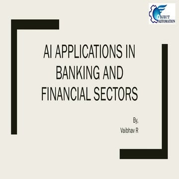 AI Applications in Banking and Financial Sectors