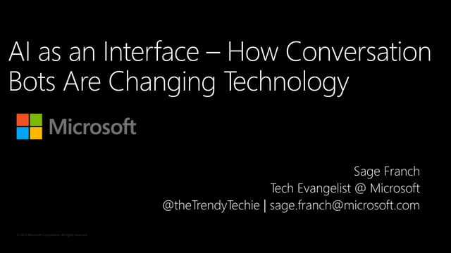 Artificial Intelligence as an Interface - How Conversation Bots Are Changing ...