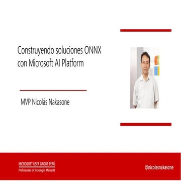 Construyendo soluciones ONNX con Microsoft AI Platform