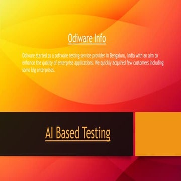 AI Based Testing | PDF