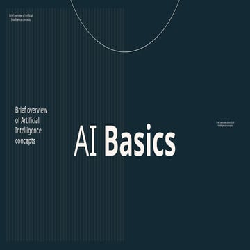 Basic concept about the AI [Artificial intelligence]