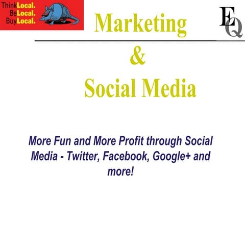 Marketing and Social Media for Independent Business