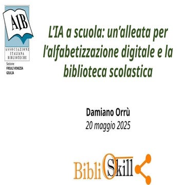 Conoscere la IA come alleata per l’alfabetizzazione digitale e la biblioteca ...