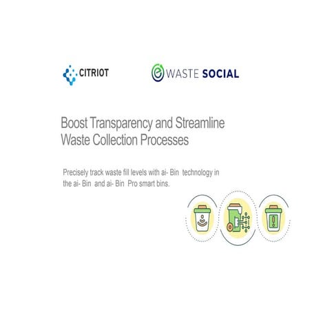 Smart waste compactor bins- Recyclobin | PDF