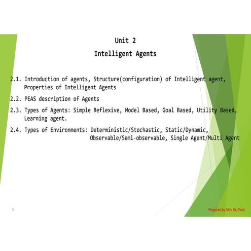 Artificial Intelligence Course of BIT Unit 2