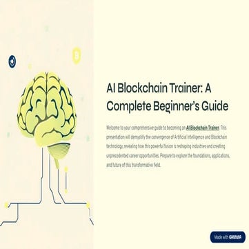 AI Blockchain Trainer: A Complete Beginner’s Guide