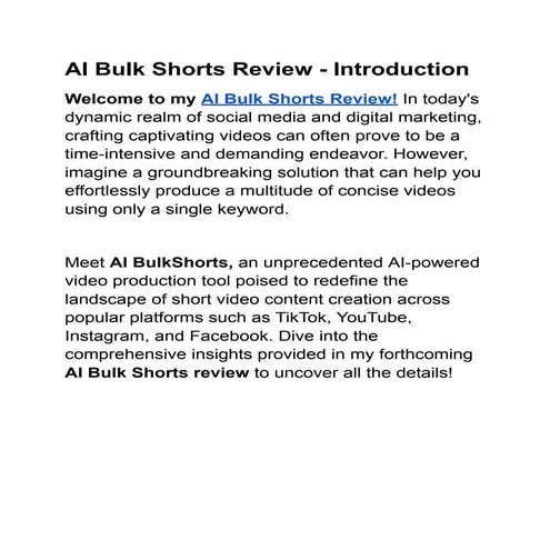 AI BulkShorts Review_ A Game-Changer in Video Content Creation.pdf