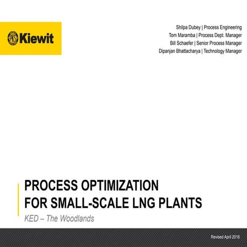 Process Optimization for Small-Scale LNG Plants