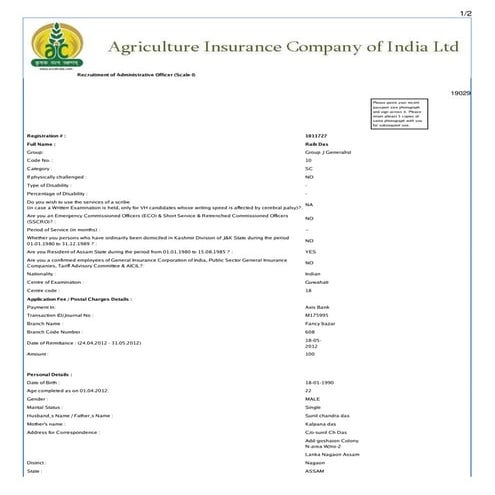Apollo Munich Easy Travel Insurance Proposal Form | PDF