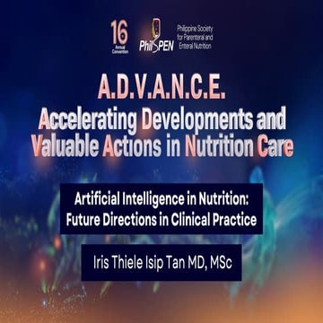 Artificial Intelligence in Nutrition: Future Directions in Clinical Practice