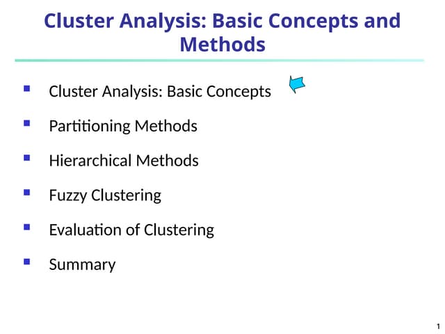 Artificial Intelligence Clustering lecture