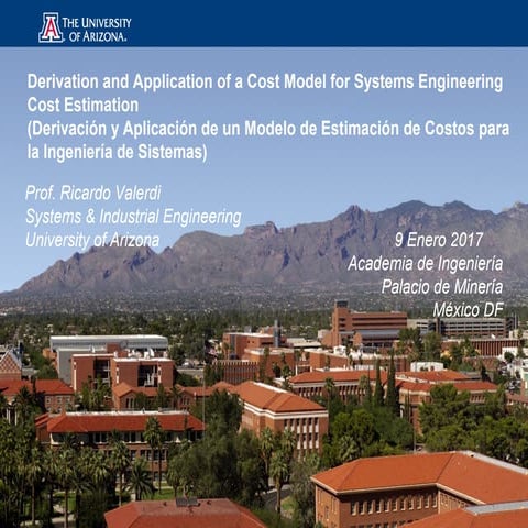 Derivación y aplicación de un Modelo de Estimación de Costos para la Ingenier...