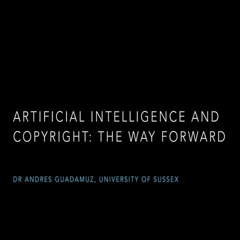 Ai and copyright: the way forward