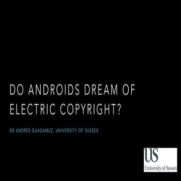 Do androids dream of electric copyright?