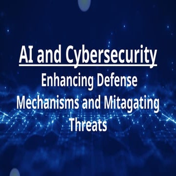 AI & Cyber Security presentation it is a