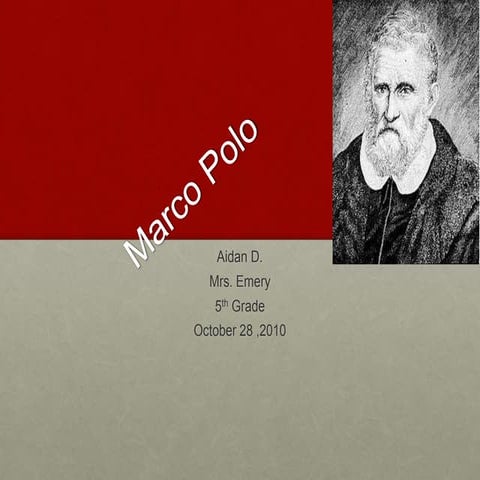 Marco Polo by Aidan