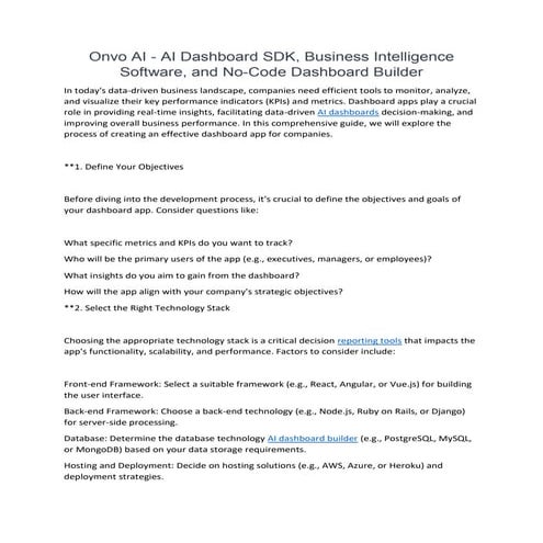 Ai Dashboard Builder Pdf