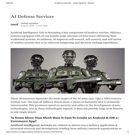 Ai defense services   venkat vajradhar - medium