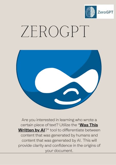 ZeroGPT: Leading AI Content Detection Solution | PPTX | Artificial ...
