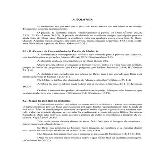 A idolatria