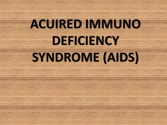 Pathophysiology of HIV AIDS | PPT