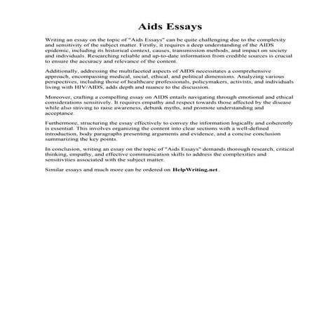 Aids Essays.pdf