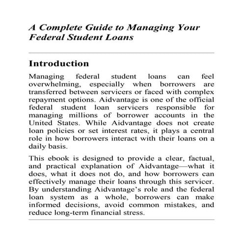 Aidvantage Repayment Made Simple Guides! | PDF