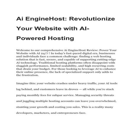 Ai EngineHost_ Revolutionize Your Website with AI-Powered Hosting.docx