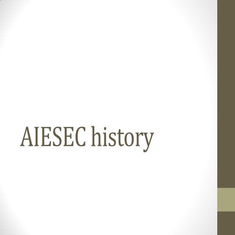 Aiesec history