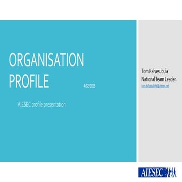Aiesec profile