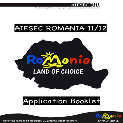 AIESEC Romania MC 11-12 Application Booklet